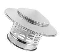 Stainless Steel Chimney Cap with Mesh Screen for Roof Vent Pipes | Top Mount Cone Cover, Easy Installation, Rain Resistant Finish, for Outdoor Fireplace Exhaust and Windy Weather