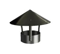 Stainless Steel Chimney Cover Cap Vent Hood, 304 SS Chimney Cap with Cone Top and Double Screw Fastening, Multiple Sizes(13cm/5.12in)