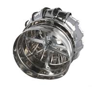 Stainless Steel Chimney Cowl Cap | Rotating Flue Pipe Cover for Smoke Ventilation | Anti-Downdraught Wind Spinner Top Exhaust Guard Compatible with Most(Ø200 MM)