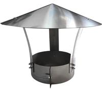 Stainless Steel Chimney Cowl, Stainless Steel Roof Cowl, Flue Pipe Cover Cap, Vent Cowl Top All Purpose Chimney Cowl(D24cm*40cm/9.45in*15.75in)