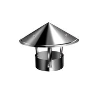 Stainless Steel Chimney Flue Cowl Pipe Rain Cover Protector Cap Ending,Chimney Cowl 201 Stainless Steel(19cm)