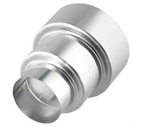 Stainless Steel Chimney Flue Liner Reducer Adapter for Stove Pipe Connections, Suitable for Venting and Relining Masonry Chimneys in Heating Systems (Ø100mm/Ø60mm)