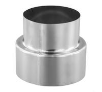 Stainless Steel Chimney Flue Liner Reducer for Stove Pipe Connections, Reliable Adapter for Heating Appliances and Vent Systems (Ø100mm/Ø80mm)
