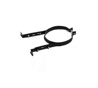 Stainless Steel Chimney Pipe Bracket Fixed Wall Mounted Support Holder for Fireplace Stove Flue (10cm-20cm(Black,17cm/6.63in)