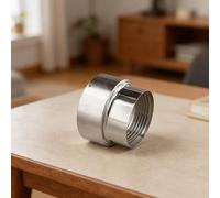 Stainless steel chimney pipe reducer for stove pipe diameter reduction, designed to improve connection and optimize ventilation in heating systems (11cm to 12cm)