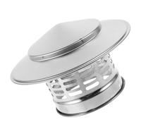 Stainless Steel Chimney Rain Cover for Outdoor Stove Pipes | Cone Shaped Top Mount Design, Mesh Spark Screen, Wind Resistant Finish, for Chimney Pipe Replacement