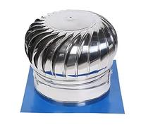 Stainless Steel Chimney Spinner Cowl 500mm Turbine Ventilator with Rotating Cap, Energy Saving Anti Downdraught Design, Durable Claw Base for Efficient Ventilation