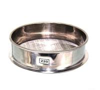 Stainless Steel Chinese Medicine Sieve for Herbal Powder For Sampling, 304 Grade Frame and Bottom Net, 20CM Diameter, Multiple Mesh Options (220#)