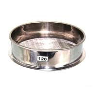 Stainless Steel Chinese Medicine Sieve for Herbal Powder For Sampling, 304 Grade Frame and Bottom Net, 20CM Diameter, Multiple Mesh Options (120#)