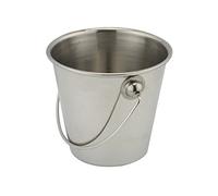 Stainless Steel Chip Bucket Food Serving Presentation Condiment Holder 9.5 x 6cm