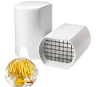 Stainless Steel Chip Cutter & Potato Chipper - Heavy Duty Vegetable Slicer for Perfect Homemade Crisps and French Fries - Kitchen Gadget with Safety Handle