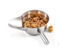 Stainless Steel Chip French Fries Scoop Non-slip Popcorn Scooper Flour Purpose Scoop with Handles
