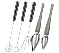 Stainless Steel Chocolate Dipping Forks and Spoons Set for Decorating Desserts and Fruits
