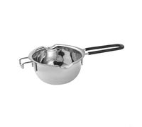 Stainless Steel Chocolate Melting Container with Double Boiler Design for Safe and Even Heat Transfer in Food Prep Areas (400ml black)