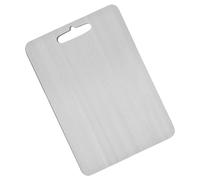 Stainless Steel Chopping Board, Double-Sided Metal Chopping Board, Chopping Board for Meat, Bread and Baked Goods, Easy to Grip Kitchen Tool for the Worktop