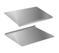 Stainless Steel Chopping Board with Lip for Kitchen 40 x 30 cm, 2 pcs