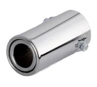 Stainless Steel Chrome Car Exhaust Pipe Tail Throat Muffler Trim For A3(Flat)