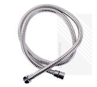Stainless Steel Chrome Shower Hose | 1.25m Universal Flexible Pipe 8mm Bore 1250mm | ECOSPA