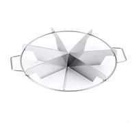 Stainless Steel Circular Cake Slicer for Baking Use with 6 7 or 9 For portion Division Suitable for Cakes Pizzas and Layered Breads (7-cut)