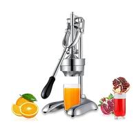 Stainless Steel Citrus Juicer - Professional Manual Hand Press Fruit Juicer for Heavy Duty Orange Lemon Lime Pomegranate Squeezing