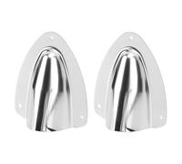 Stainless Steel Clam Shell Marine Wire Fit for Vent Cover 2 Pack Splash Proof Design for Yachts and Fishing Vessels (120mm)