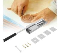 Stainless Steel Clay Extruder for Pottery, 4-Layer Wall Hanging Design with 4 Dies, Ideal for Ceramic Soft Clay and Mud Extrusion