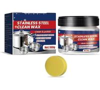 Stainless Steel Clean Wax, Magical Nano-Technology Stainless Steel Cleaning Paste, Stainless Steel Cleaner and Polish, Metal Polish Paste, 3 In 1 Stainless Steel Wax for Sink, Pots and Pans (1PC)
