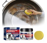 Stainless Steel Cleaner,100gML Stainless Steel Clean Wax,Magical Nano-Technology Stainless Steel Cleaning Paste,Polish,Metal Polish Paste,Stainless Steel Scratch Remover Cleaners Polish
