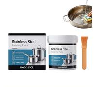 Stainless Steel Cleaner and Polish, Multi Purpose Scratch Remover Paste for Kitchen, Oven Cleaner, Rust Remover for Cooker, Sink, Pans, Metal, Cutlery, Restores Shine, Removes Scratches, Water Marks