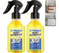 Stainless Steel Cleaner Polish Spray, Nano Technology Metal Polish Paste for Appliances, Cookware Sinks, Removes Scratches, Rust Grease, Multi-Purpose Cleaner Wax for Pots, Pans Oven (2)