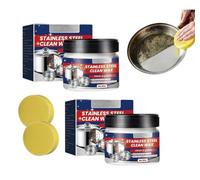 Stainless Steel Cleaner,Stainless Steel Clean Wax,Magical Nano-Technology Stainless Steel Cleaning Paste,Polish,Metal Polish Paste,Stainless Steel Scratch Remover Cleaners Polish (100 g 2pcs)