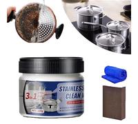 Stainless Steel Cleaning Wax,Magical Nano-Technology Stainless Steel Cleaning Paste,Metal Polish Paste,Stainless Steel Cleaner,Stainless Steels Clean Wax,Stainless Steel Polishing Waxs (1 Pcs)