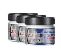 Stainless Steel Cleaning Wax, Multifunctional Polishing Appliances, Magical Nano Technology Cleaning Cleaner, 3 in 1 Stainless Steel Wax Cleaner for Grease, Oven, Sink (3pcs)