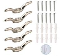 Stainless Steel Cleat Hooks for Blinds Curtains Roller Positioning Rope Hook Cord Pull Holder Window Hardware 5/10 Pack(5pcs)