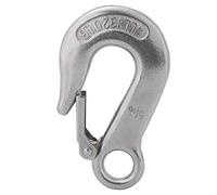 Stainless Steel Clevis Slip Hook, Marine Grade Snap Hook, Heavy Duty D Ring Lifting Tick Watertight Boat Carabiner Accessory with Safety Latch for Rowing Boat Kayak (1/4″) (5/6″)