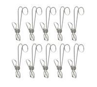Stainless Steel Clips 11cm with Hook 10pcs Long Tail Clip for Clothes
