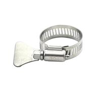 Stainless Steel Clips Gear Pipe Clamp, 2-10pcs Worm Gear Hose clamp 6-95mm Adjustable Key Stainless Steel Water Pipe Automotive Machinery(65 89mm 2pcs)