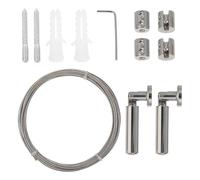 Stainless Steel Clothesline 5m Silver Wire Rope Set