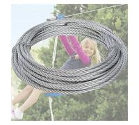 Stainless Steel Coated Steel Wire Rope, Stainless Steel Wire Rope Cable 5mm Multiple Sizes(80M/262.5Ft)