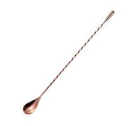 Stainless Steel Cocktail Mixing Spoon Long Cocktail Shaker Spoon Barware Stirring Spoon Twisted Bar Spoon-40CM Rose Gold
