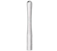 Stainless Steel Cocktail Muddler with Ice Crushing Head, Silver Bar Tool - Durable Construction, Ergonomic Handle, Ideal for Home and Professional Bars (Bold All-Steel Model Large Size)