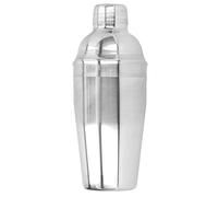 Stainless Steel Cocktail Shaker, Bar Cocktail Mixer with Three - Stage Split Design, Durable Brushed Interior for Coffee Shop Bar Supplies, Silver Shaker Set with Lid for Home and (550ml)