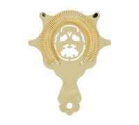 Stainless Steel Cocktail Strainer, Bar Bartender Strainer Bar Tool Cocktail Shaker Accessories Detachable for Smooth Drink Pouring (Gold)