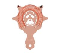 Stainless Steel Cocktail Strainer, Bar Bartender Strainer Bar Tool Cocktail Shaker Accessories Detachable for Smooth Drink Pouring (Pink Gold)