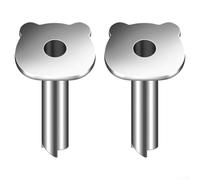 Stainless Steel Coconut Opener with Drill Hole Punching Capability for Safe and Quick Coconut Water Extraction, Includes 2 Pieces (bear)