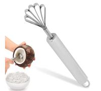 Stainless Steel Coconut Scraper,Coconut Meat Removal Coconut Slicer Five-Jaw Coconut Grater Slicer Coconut Meat Removal Kitchen Tool Coconut Planer for Carrot Potato Vegetable Fruit Seed Remover