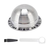 Stainless Steel Coffee Capsule Filter, Refillable Reusable Coffee, 80ml Capacity with PVC Label - Durable Food Grade Material, Smooth Taste Extraction, Ideal for Home and Office