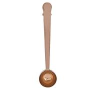 Stainless Steel Coffee Clips Spoon Multifunctional Milk Powder Measuring Spoon Convenient Practical Home Office (Rose Gold)