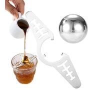 Stainless Steel Coffee Cooler Balls, Espresso Frozen Ball for Coffee, Espresso Cooling Ball, Reusable Extract Chilling Tool for Wine Scotch Whiskey Bourbon Cocktails -A