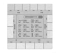 Stainless Steel Coffee Dust Measuring Ruler Featuring Grinding Coarseness Chart to Optimize Brewing Methods